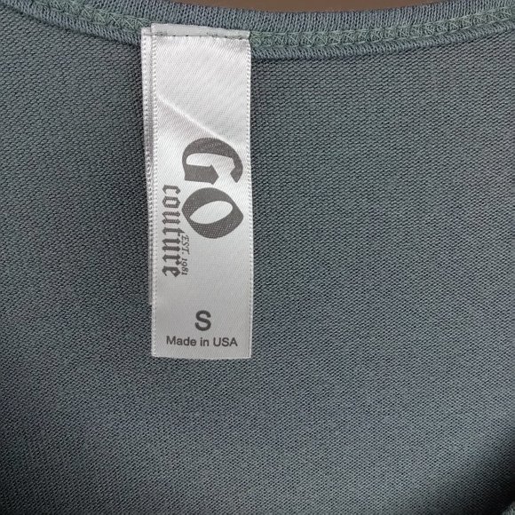 GO Couture Camo Print Long Sleeve Tunic Top Small - Picture 6 of 7